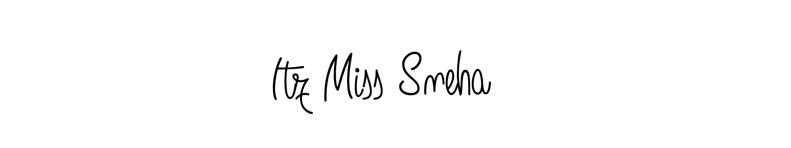 How to make Itz Miss Sneha   signature? Angelique-Rose-font-FFP is a professional autograph style. Create handwritten signature for Itz Miss Sneha   name. Itz Miss Sneha   signature style 5 images and pictures png