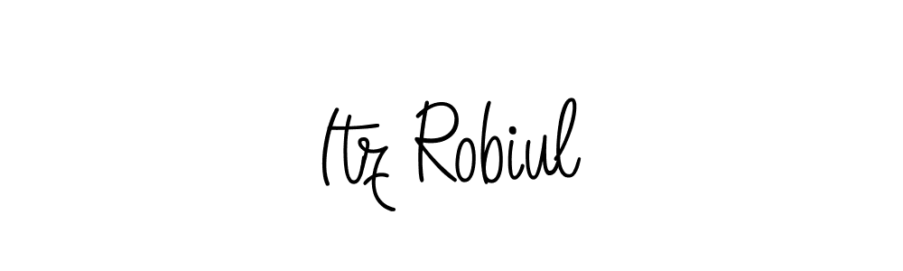 Design your own signature with our free online signature maker. With this signature software, you can create a handwritten (Angelique-Rose-font-FFP) signature for name Itz Robiul. Itz Robiul signature style 5 images and pictures png