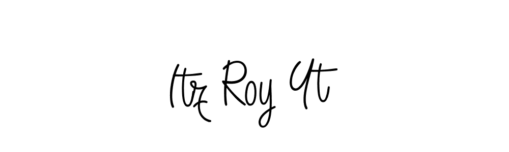 The best way (Angelique-Rose-font-FFP) to make a short signature is to pick only two or three words in your name. The name Itz Roy Yt include a total of six letters. For converting this name. Itz Roy Yt signature style 5 images and pictures png