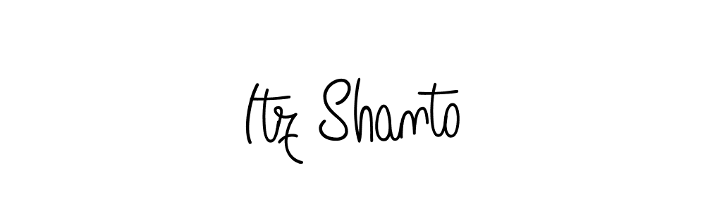 The best way (Angelique-Rose-font-FFP) to make a short signature is to pick only two or three words in your name. The name Itz Shanto include a total of six letters. For converting this name. Itz Shanto signature style 5 images and pictures png