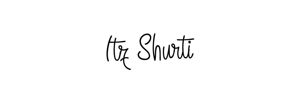 You should practise on your own different ways (Angelique-Rose-font-FFP) to write your name (Itz Shurti) in signature. don't let someone else do it for you. Itz Shurti signature style 5 images and pictures png