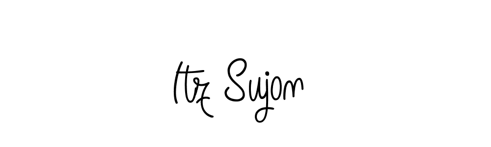 How to make Itz Sujon  name signature. Use Angelique-Rose-font-FFP style for creating short signs online. This is the latest handwritten sign. Itz Sujon  signature style 5 images and pictures png