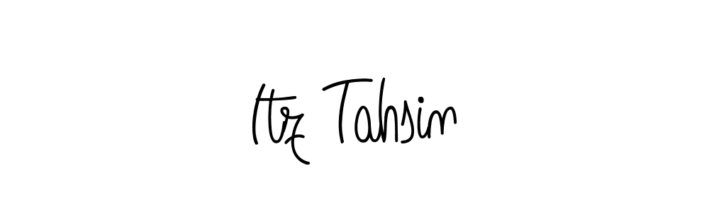 if you are searching for the best signature style for your name Itz Tahsin. so please give up your signature search. here we have designed multiple signature styles  using Angelique-Rose-font-FFP. Itz Tahsin signature style 5 images and pictures png