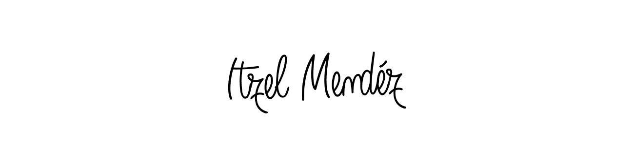 Check out images of Autograph of Itzel Mendéz name. Actor Itzel Mendéz Signature Style. Angelique-Rose-font-FFP is a professional sign style online. Itzel Mendéz signature style 5 images and pictures png