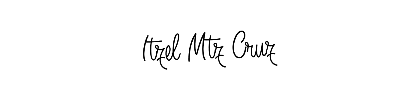 if you are searching for the best signature style for your name Itzel Mtz Cruz. so please give up your signature search. here we have designed multiple signature styles  using Angelique-Rose-font-FFP. Itzel Mtz Cruz signature style 5 images and pictures png