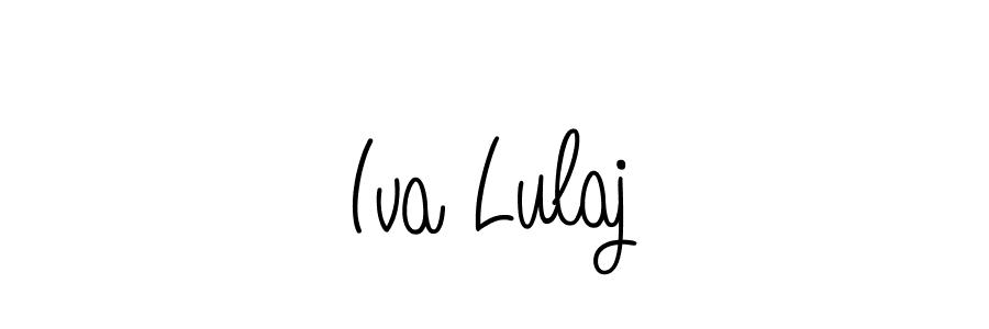 Angelique-Rose-font-FFP is a professional signature style that is perfect for those who want to add a touch of class to their signature. It is also a great choice for those who want to make their signature more unique. Get Iva Lulaj name to fancy signature for free. Iva Lulaj signature style 5 images and pictures png