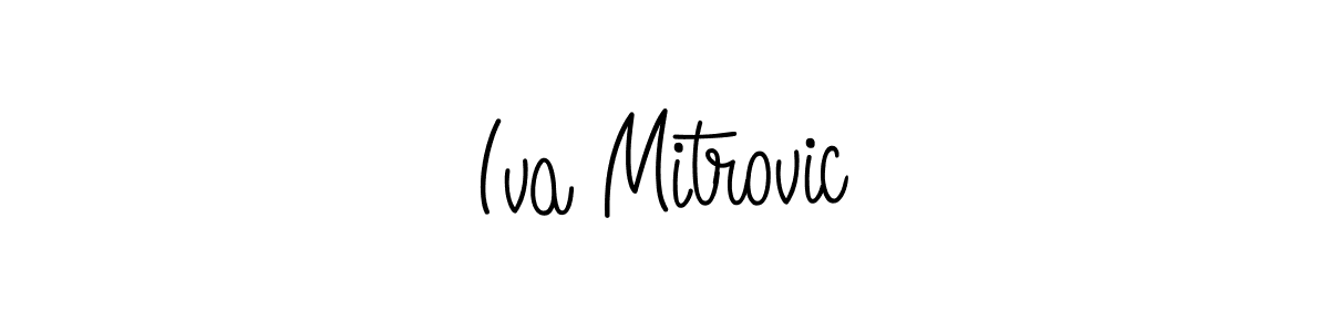 How to make Iva Mitrovic name signature. Use Angelique-Rose-font-FFP style for creating short signs online. This is the latest handwritten sign. Iva Mitrovic signature style 5 images and pictures png