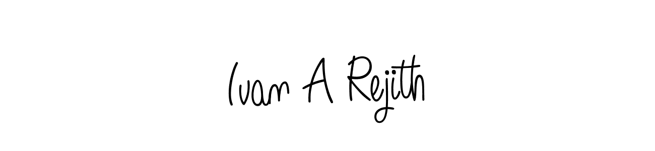 Make a beautiful signature design for name Ivan A Rejith. With this signature (Angelique-Rose-font-FFP) style, you can create a handwritten signature for free. Ivan A Rejith signature style 5 images and pictures png
