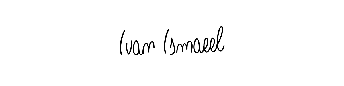 Use a signature maker to create a handwritten signature online. With this signature software, you can design (Angelique-Rose-font-FFP) your own signature for name Ivan Ismaeel. Ivan Ismaeel signature style 5 images and pictures png