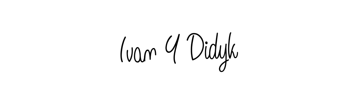 Ivan Y Didyk stylish signature style. Best Handwritten Sign (Angelique-Rose-font-FFP) for my name. Handwritten Signature Collection Ideas for my name Ivan Y Didyk. Ivan Y Didyk signature style 5 images and pictures png