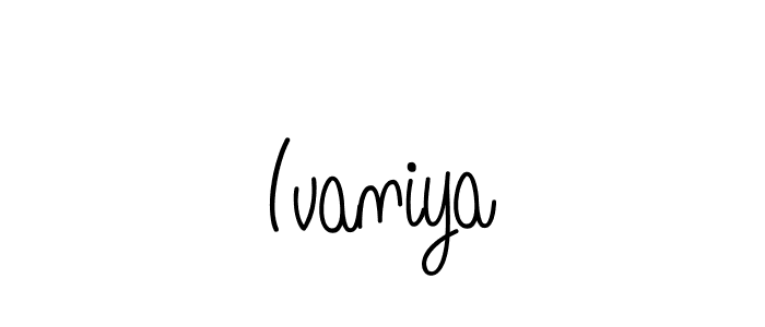 How to Draw Ivaniya signature style? Angelique-Rose-font-FFP is a latest design signature styles for name Ivaniya. Ivaniya signature style 5 images and pictures png