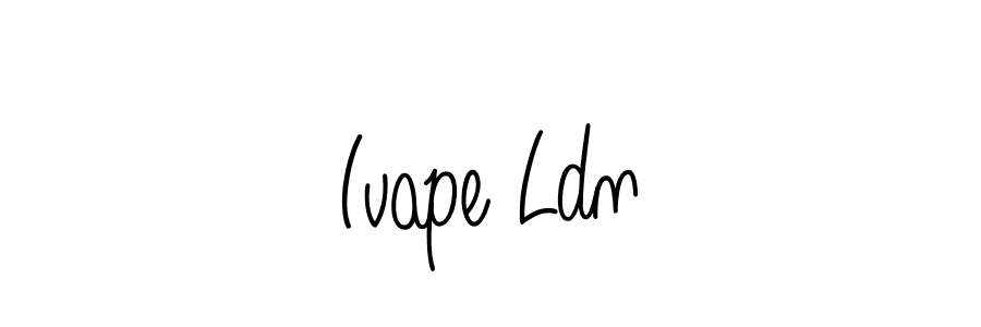 if you are searching for the best signature style for your name Ivape Ldn. so please give up your signature search. here we have designed multiple signature styles  using Angelique-Rose-font-FFP. Ivape Ldn signature style 5 images and pictures png