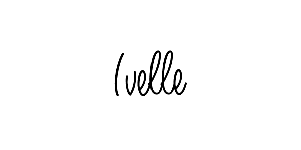 Make a beautiful signature design for name Ivelle. With this signature (Angelique-Rose-font-FFP) style, you can create a handwritten signature for free. Ivelle signature style 5 images and pictures png