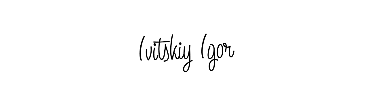 Design your own signature with our free online signature maker. With this signature software, you can create a handwritten (Angelique-Rose-font-FFP) signature for name Ivitskiy Igor. Ivitskiy Igor signature style 5 images and pictures png