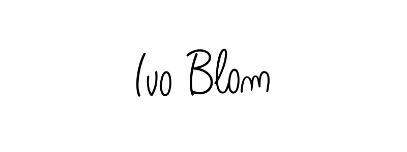 if you are searching for the best signature style for your name Ivo Blom. so please give up your signature search. here we have designed multiple signature styles  using Angelique-Rose-font-FFP. Ivo Blom signature style 5 images and pictures png