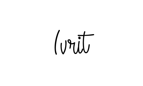 You can use this online signature creator to create a handwritten signature for the name Ivrit. This is the best online autograph maker. Ivrit signature style 5 images and pictures png