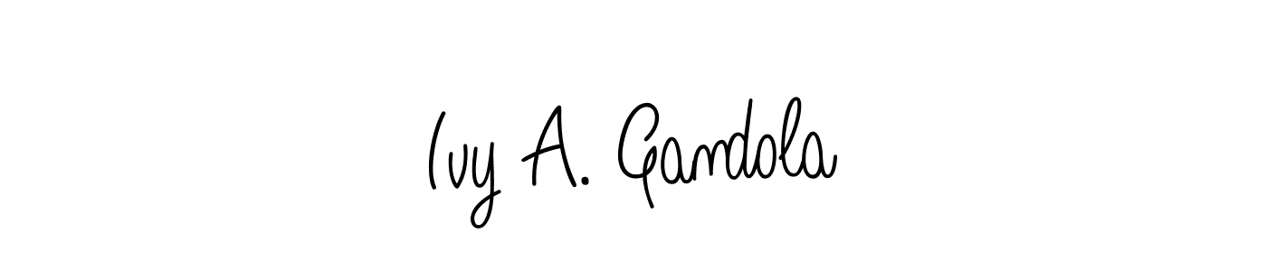 Design your own signature with our free online signature maker. With this signature software, you can create a handwritten (Angelique-Rose-font-FFP) signature for name Ivy A. Gandola. Ivy A. Gandola signature style 5 images and pictures png