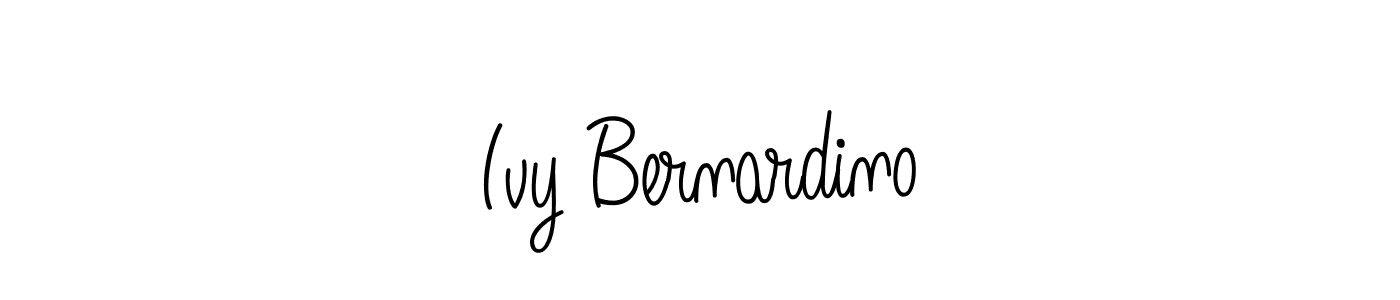 This is the best signature style for the Ivy Bernardino name. Also you like these signature font (Angelique-Rose-font-FFP). Mix name signature. Ivy Bernardino signature style 5 images and pictures png