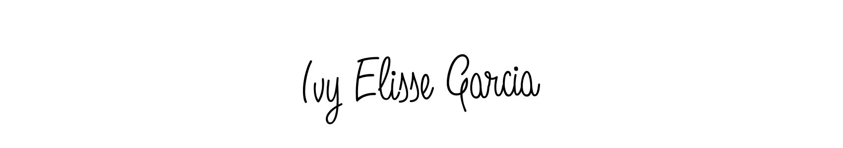 Make a beautiful signature design for name Ivy Elisse Garcia. With this signature (Angelique-Rose-font-FFP) style, you can create a handwritten signature for free. Ivy Elisse Garcia signature style 5 images and pictures png