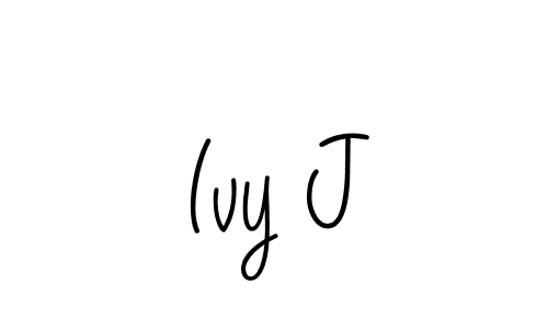 You can use this online signature creator to create a handwritten signature for the name Ivy J. This is the best online autograph maker. Ivy J signature style 5 images and pictures png