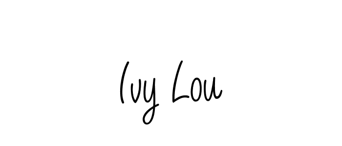 How to Draw Ivy Lou signature style? Angelique-Rose-font-FFP is a latest design signature styles for name Ivy Lou. Ivy Lou signature style 5 images and pictures png