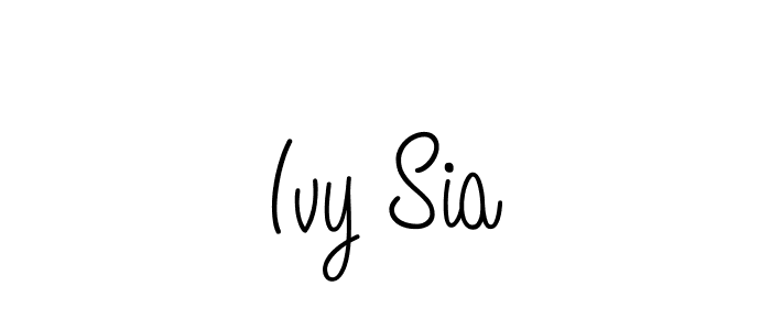 How to make Ivy Sia signature? Angelique-Rose-font-FFP is a professional autograph style. Create handwritten signature for Ivy Sia name. Ivy Sia signature style 5 images and pictures png