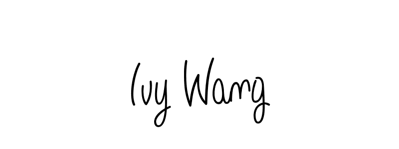 This is the best signature style for the Ivy Wang name. Also you like these signature font (Angelique-Rose-font-FFP). Mix name signature. Ivy Wang signature style 5 images and pictures png