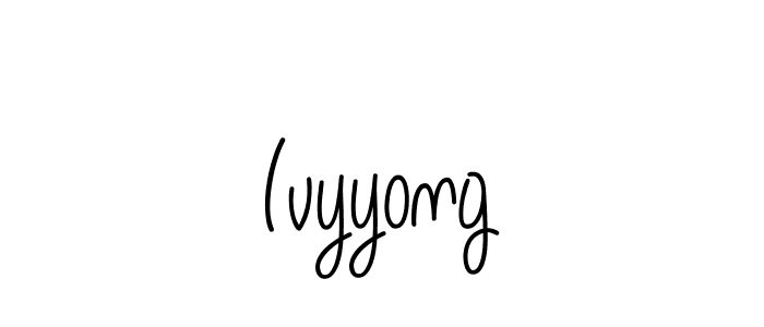 Ivyyong stylish signature style. Best Handwritten Sign (Angelique-Rose-font-FFP) for my name. Handwritten Signature Collection Ideas for my name Ivyyong. Ivyyong signature style 5 images and pictures png