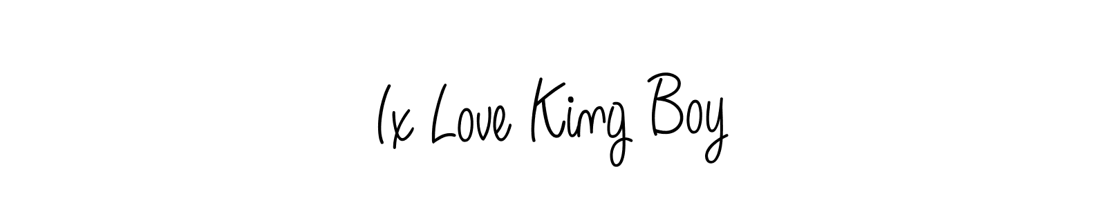 if you are searching for the best signature style for your name Ix Love King Boy. so please give up your signature search. here we have designed multiple signature styles  using Angelique-Rose-font-FFP. Ix Love King Boy signature style 5 images and pictures png