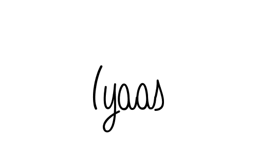 Design your own signature with our free online signature maker. With this signature software, you can create a handwritten (Angelique-Rose-font-FFP) signature for name Iyaas. Iyaas signature style 5 images and pictures png