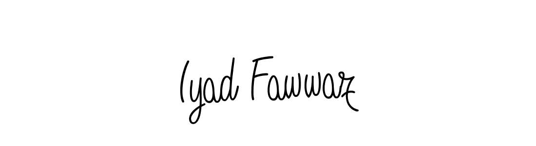 Use a signature maker to create a handwritten signature online. With this signature software, you can design (Angelique-Rose-font-FFP) your own signature for name Iyad Fawwaz. Iyad Fawwaz signature style 5 images and pictures png