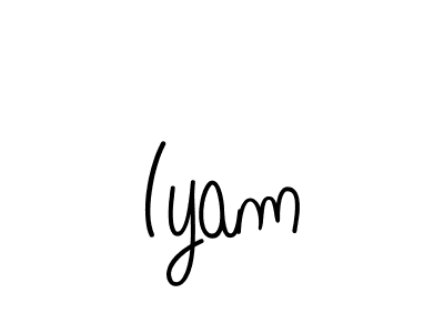 The best way (Angelique-Rose-font-FFP) to make a short signature is to pick only two or three words in your name. The name Iyam include a total of six letters. For converting this name. Iyam signature style 5 images and pictures png
