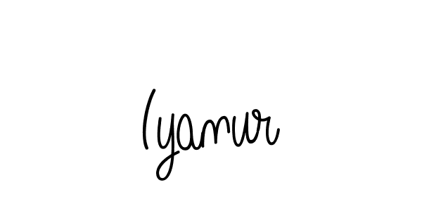 Iyanur stylish signature style. Best Handwritten Sign (Angelique-Rose-font-FFP) for my name. Handwritten Signature Collection Ideas for my name Iyanur. Iyanur signature style 5 images and pictures png