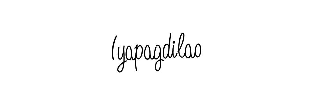 How to make Iyapagdilao signature? Angelique-Rose-font-FFP is a professional autograph style. Create handwritten signature for Iyapagdilao name. Iyapagdilao signature style 5 images and pictures png