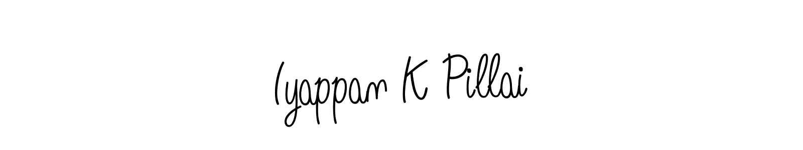 if you are searching for the best signature style for your name Iyappan K Pillai. so please give up your signature search. here we have designed multiple signature styles  using Angelique-Rose-font-FFP. Iyappan K Pillai signature style 5 images and pictures png