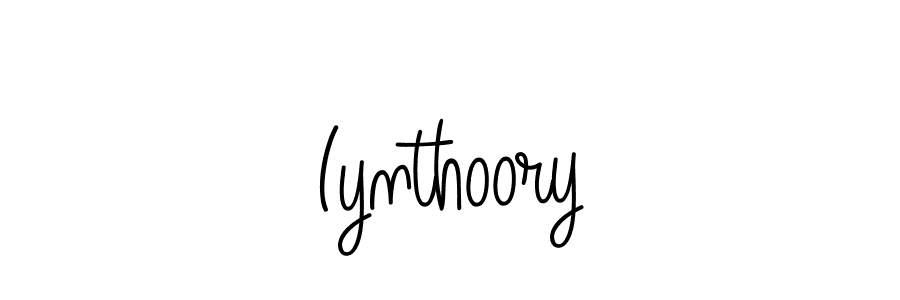 Make a beautiful signature design for name Iynthoory. With this signature (Angelique-Rose-font-FFP) style, you can create a handwritten signature for free. Iynthoory signature style 5 images and pictures png
