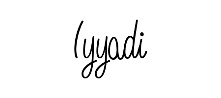 Discover how Iyyadi looks in an executive cursive font (Angelique-Rose-font-FFP). Perfect for legal documents, invoices, and certificates. Iyyadi signature style 5 images and pictures png
