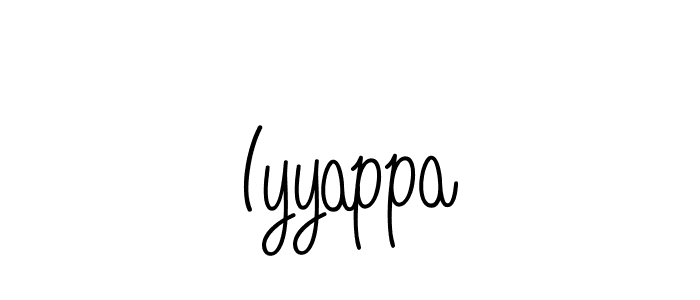 You should practise on your own different ways (Angelique-Rose-font-FFP) to write your name (Iyyappa) in signature. don't let someone else do it for you. Iyyappa signature style 5 images and pictures png