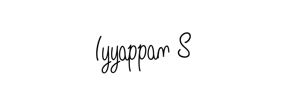 Use a signature maker to create a handwritten signature online. With this signature software, you can design (Angelique-Rose-font-FFP) your own signature for name Iyyappan S. Iyyappan S signature style 5 images and pictures png