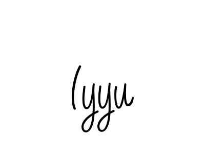 You should practise on your own different ways (Angelique-Rose-font-FFP) to write your name (Iyyu) in signature. don't let someone else do it for you. Iyyu signature style 5 images and pictures png