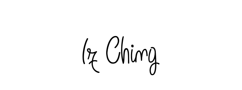 The best way (Angelique-Rose-font-FFP) to make a short signature is to pick only two or three words in your name. The name Iz Ching include a total of six letters. For converting this name. Iz Ching signature style 5 images and pictures png