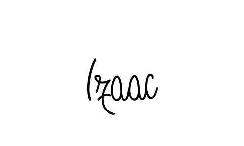Izaac stylish signature style. Best Handwritten Sign (Angelique-Rose-font-FFP) for my name. Handwritten Signature Collection Ideas for my name Izaac. Izaac signature style 5 images and pictures png