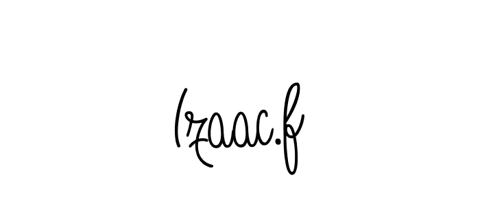 Use a signature maker to create a handwritten signature online. With this signature software, you can design (Angelique-Rose-font-FFP) your own signature for name Izaac.f. Izaac.f signature style 5 images and pictures png