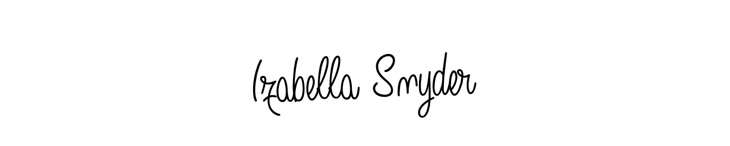 Also You can easily find your signature by using the search form. We will create Izabella Snyder name handwritten signature images for you free of cost using Angelique-Rose-font-FFP sign style. Izabella Snyder signature style 5 images and pictures png