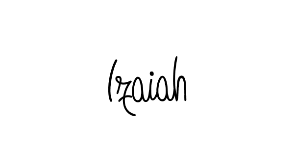 How to make Izaiah name signature. Use Angelique-Rose-font-FFP style for creating short signs online. This is the latest handwritten sign. Izaiah signature style 5 images and pictures png