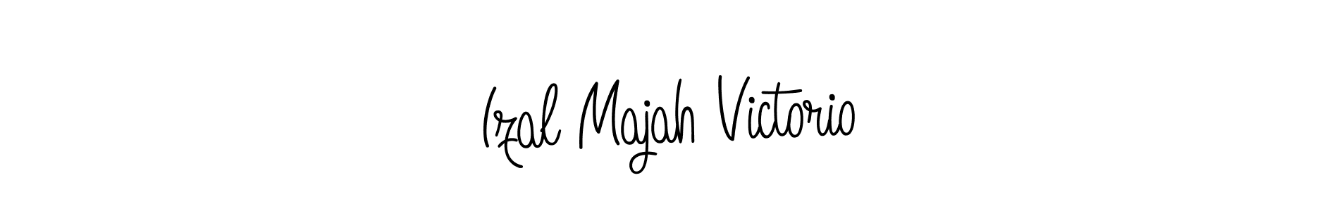 Angelique-Rose-font-FFP is a professional signature style that is perfect for those who want to add a touch of class to their signature. It is also a great choice for those who want to make their signature more unique. Get Izal Majah Victorio name to fancy signature for free. Izal Majah Victorio signature style 5 images and pictures png