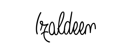 How to make Izaldeen name signature. Use Angelique-Rose-font-FFP style for creating short signs online. This is the latest handwritten sign. Izaldeen signature style 5 images and pictures png