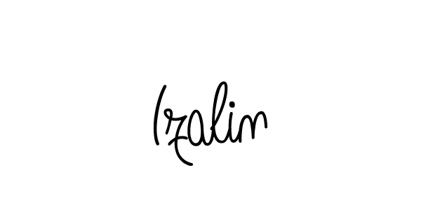 Design your own signature with our free online signature maker. With this signature software, you can create a handwritten (Angelique-Rose-font-FFP) signature for name Izalin. Izalin signature style 5 images and pictures png