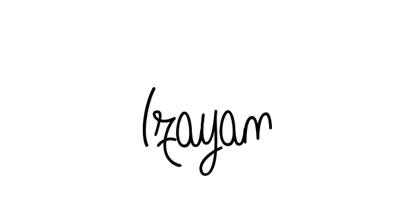 Use a signature maker to create a handwritten signature online. With this signature software, you can design (Angelique-Rose-font-FFP) your own signature for name Izayan. Izayan signature style 5 images and pictures png