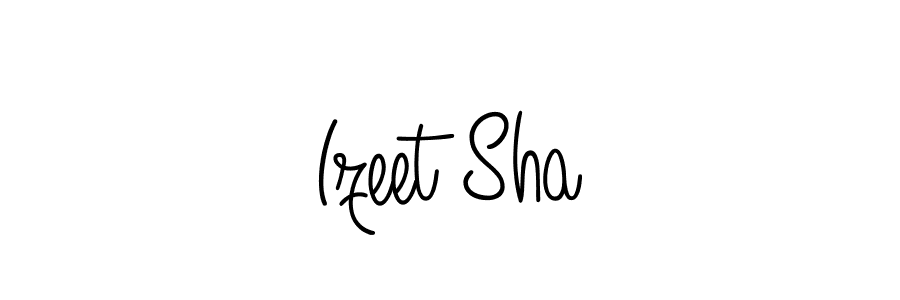 Design your own signature with our free online signature maker. With this signature software, you can create a handwritten (Angelique-Rose-font-FFP) signature for name Izeet Sha. Izeet Sha signature style 5 images and pictures png